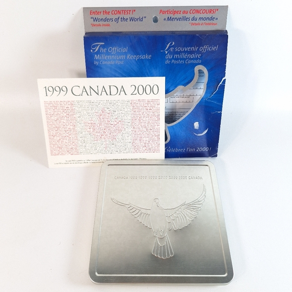 Y2K Official Canada Post Keepsake THE TRUE MILLENNIUM Spirit Collectors Set NEW - Picture 2 of 7